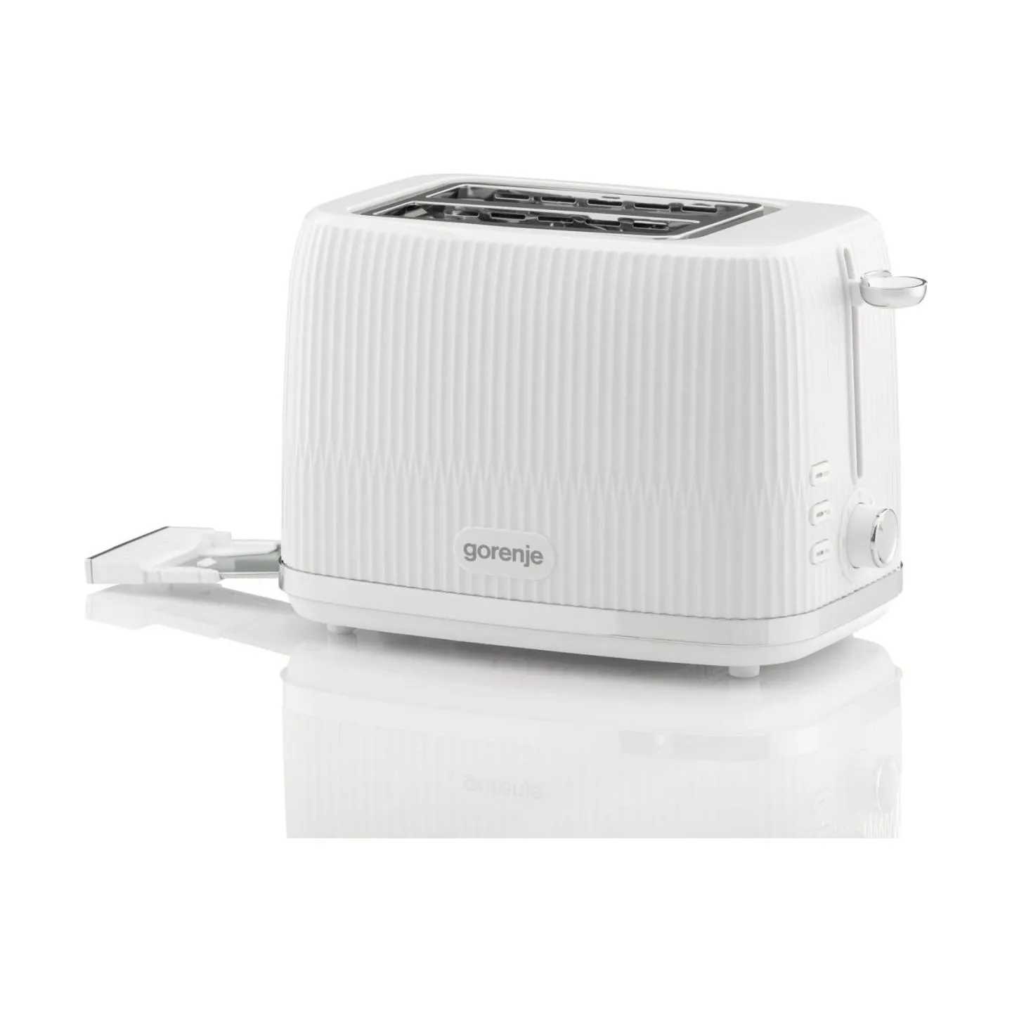 Gorenje Toaster | T850DPW | Number of slots 2 | Housing material Plastic | White