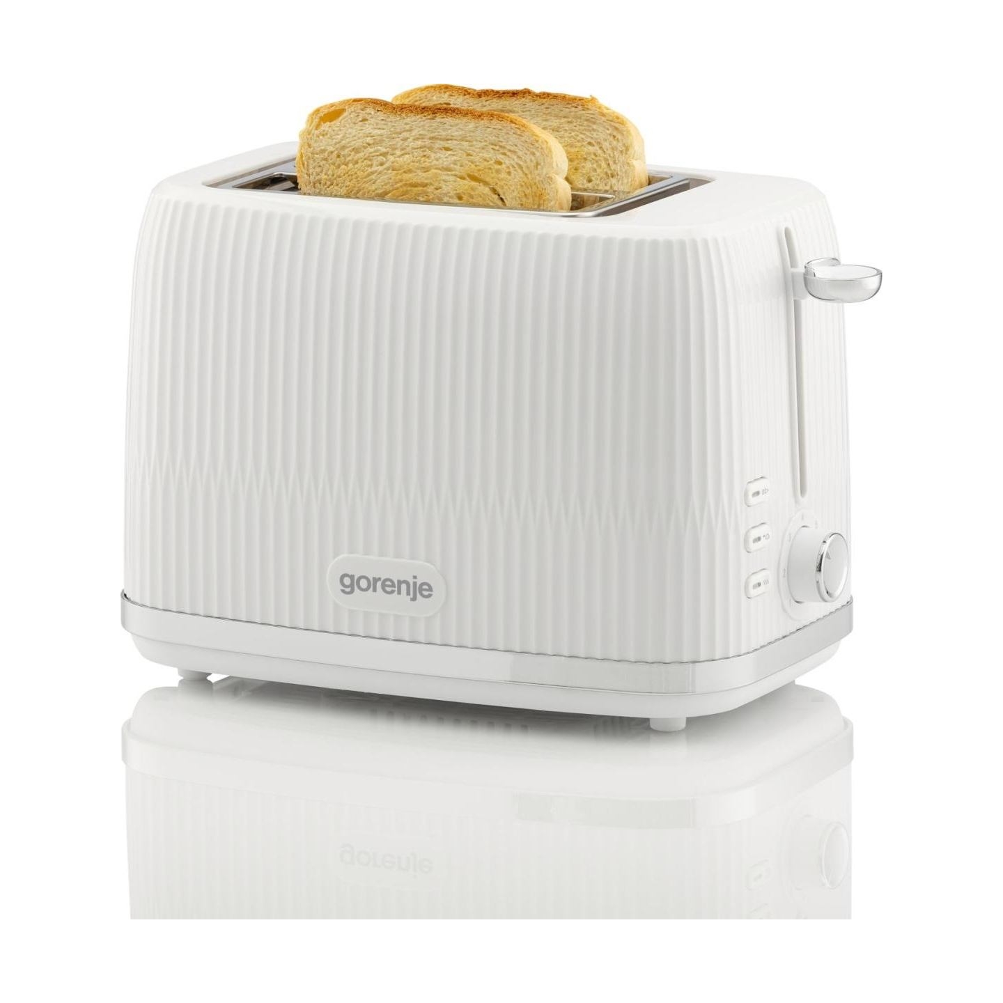 Gorenje Toaster | T850DPW | Number of slots 2 | Housing material Plastic | White