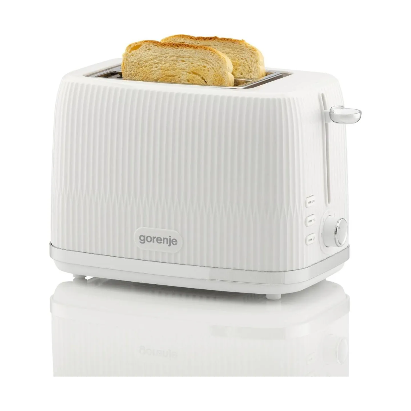 Gorenje Toaster | T850DPW | Number of slots 2 | Housing material Plastic | White