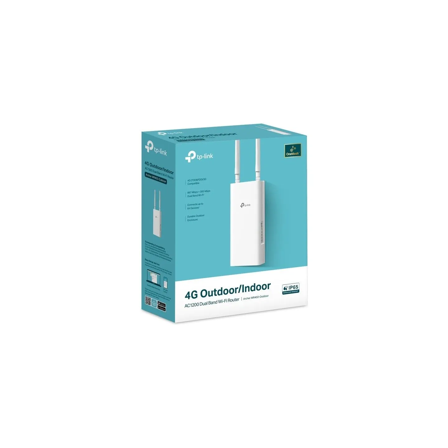 Tp-Link 4G AC1200 Dual Band Wi-Fi Outdoor Router | Archer MR402-Outdoor | 802.11n | 10/100 Mbit/s | Ethernet LAN (RJ-45) ports 1