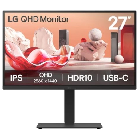LG | 27BA75QB-B | 27 " | IPS | 16:9 | 100 Hz | 5 ms | 2560 x 1440 pixels | 280 cd/m² | HDMI ports quantity 1 | Black
