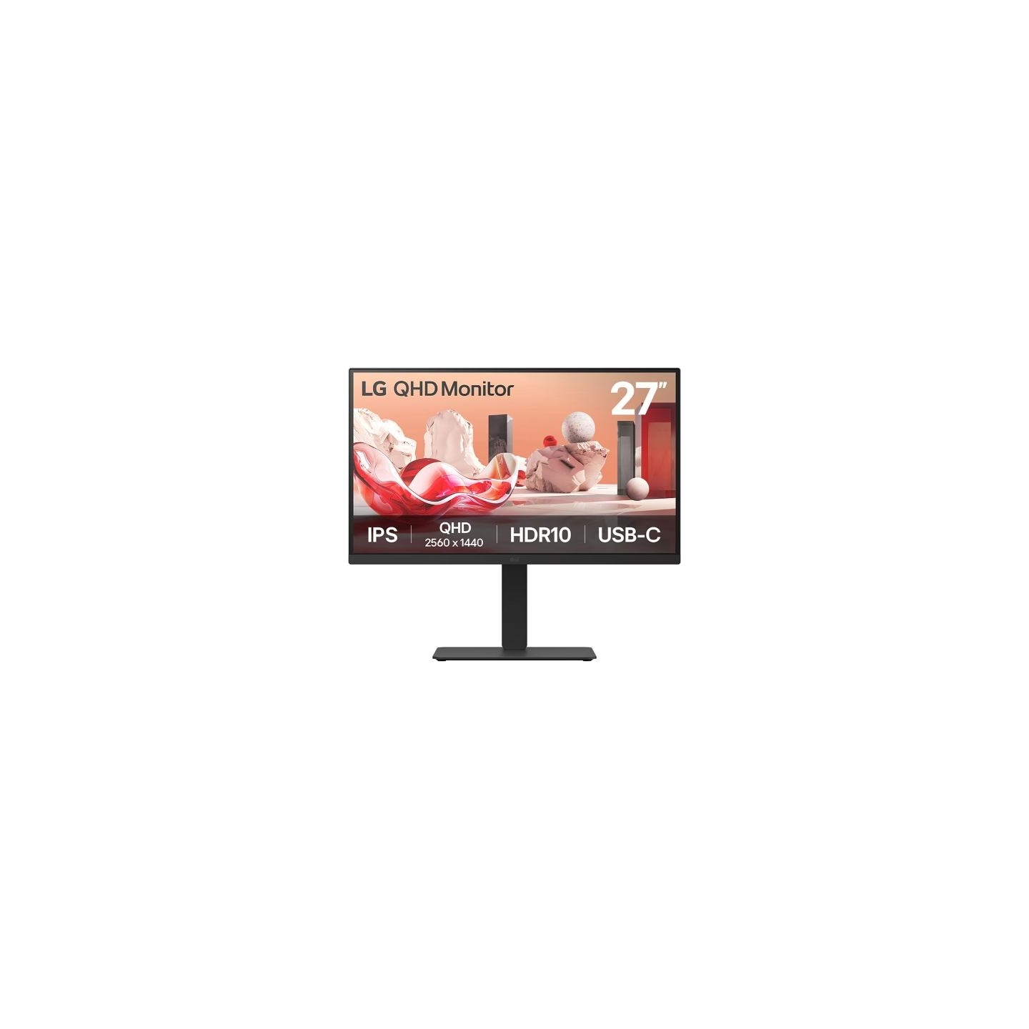 LG | 27BA75QB-B | 27 " | IPS | 16:9 | 100 Hz | 5 ms | 2560 x 1440 pixels | 280 cd/m² | HDMI ports quantity 1 | Black