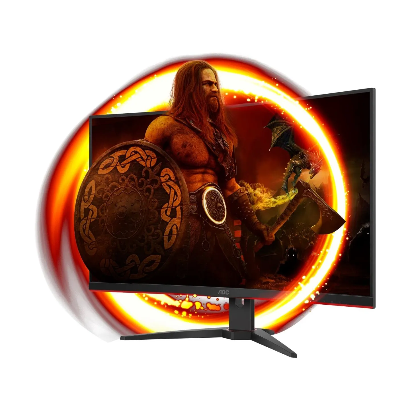 AOC Monitor C32G2ZE/BK 31.5 inch ;VA Curved 240Hz HDMIx2 DP