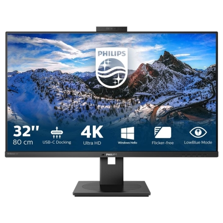 Philips | Monitor | 329P1H | 31.5 " | IPS | 4K UHD | 16:9 | 60 Hz | 4 ms | 3840 x 2160 | 350 cd/m² | HDMI ports quantity 2 | Bla