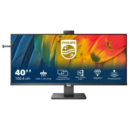Philips | Business Monitor | 40B1U5601H/00 | 40 " | IPS | 21:9 | 100 Hz | 4 ms | 3440 x 1440 pixels | 300 cd/m² | Black