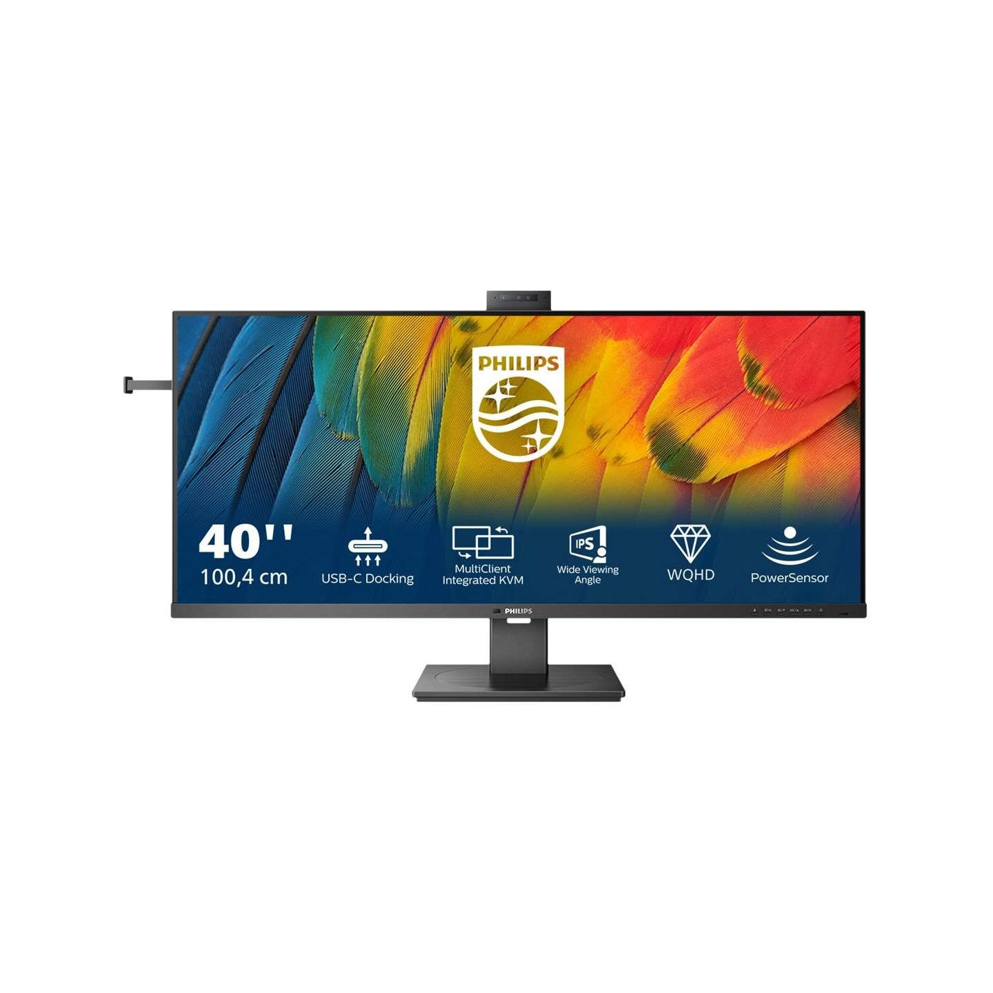 Philips | Business Monitor | 40B1U5601H/00 | 40 " | IPS | 21:9 | 100 Hz | 4 ms | 3440 x 1440 pixels | 300 cd/m² | Black