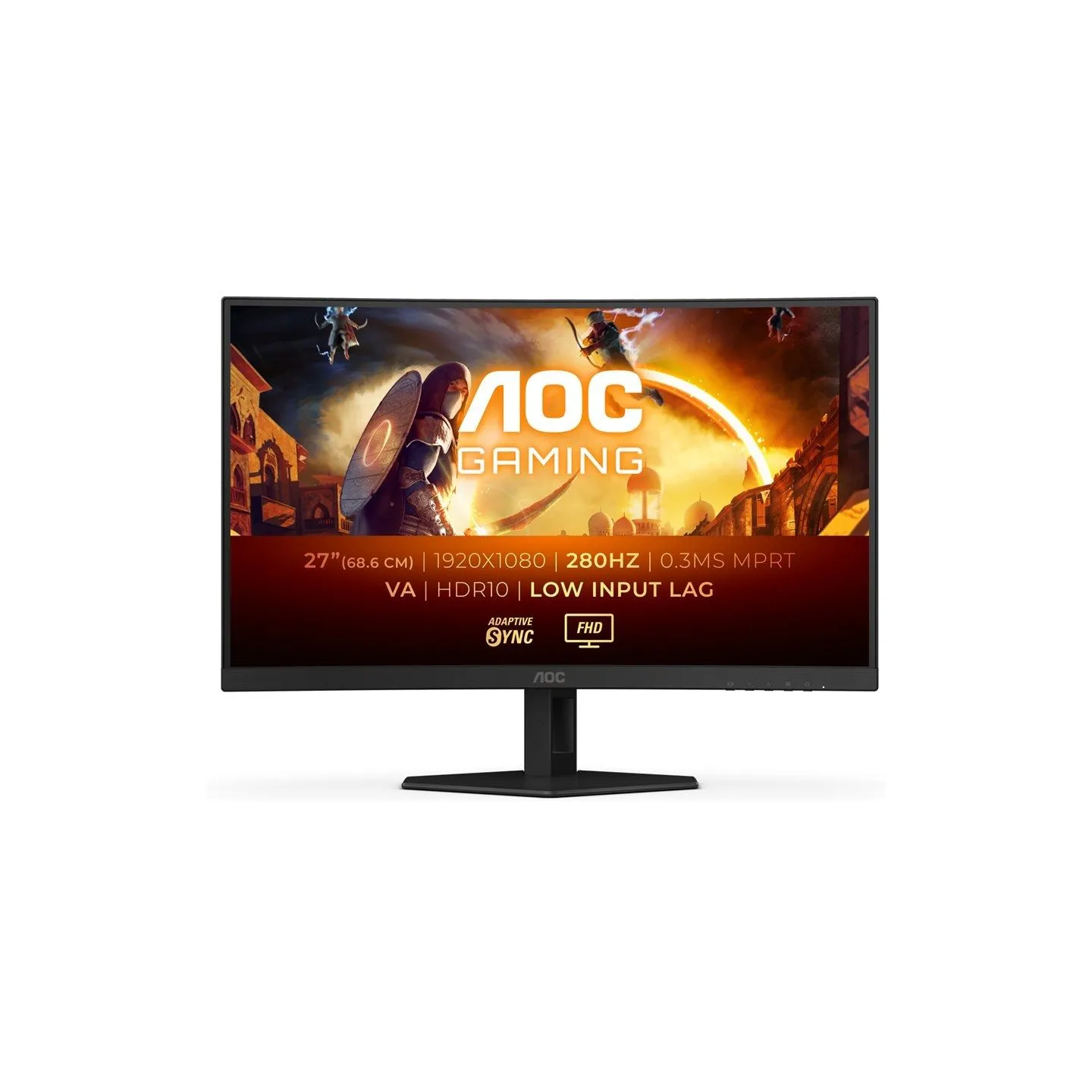 AOC Monitor C27G4ZXE 27 cali Curved Fast VA 280Hz HDMIx2 DP