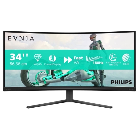 Philips Monitor 34M2C3500L 34 inches Curved VA 180Hz HDMIx2 DPx2