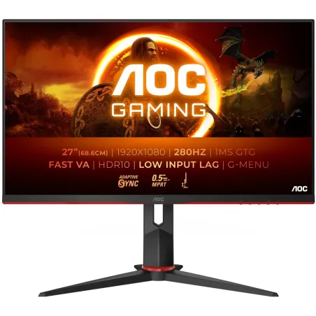 AOC | 27G2ZN3/BK | 27 " | VA | FHD | 16:9 | 280 Hz | 1 ms | 1920 x 1080 pixels | 300 cd/m² | HDMI ports quantity 2