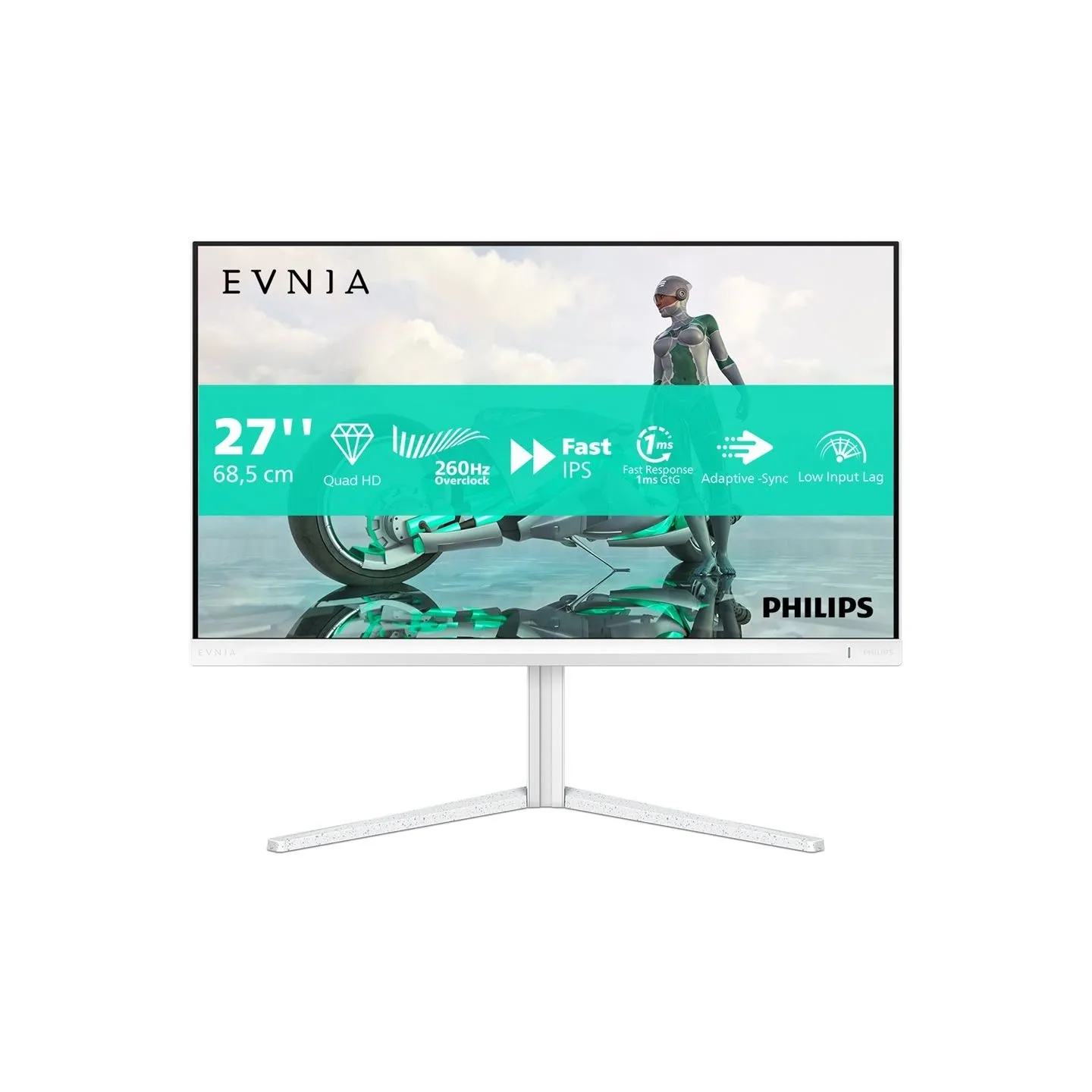 Philips | 27M2N3501PA/00 | 27 " | Fast IPS | Quad HD | 16:9 | 260 Hz | 1 ms | 2560 x 1440 pixels | 300 cd/m² | HDMI ports quanti