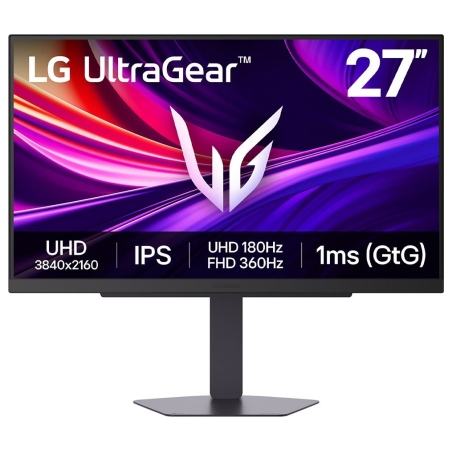 LG | 27G810A-B | 27 " | IPS | UHD | 16:9 | 180 Hz | 1 ms | 3840 x 2160 pixels | 400 cd/m² | HDMI ports quantity 2