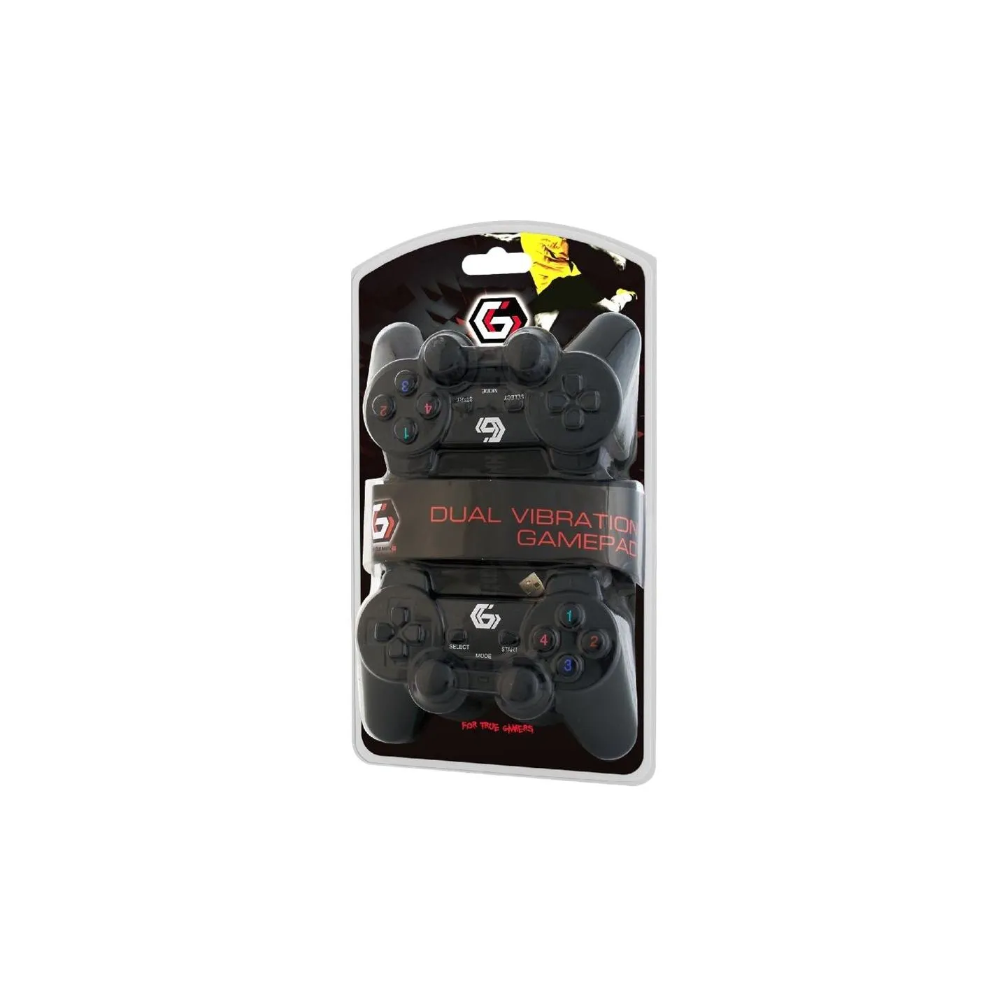Gembird | Double USB dual vibration gamepad