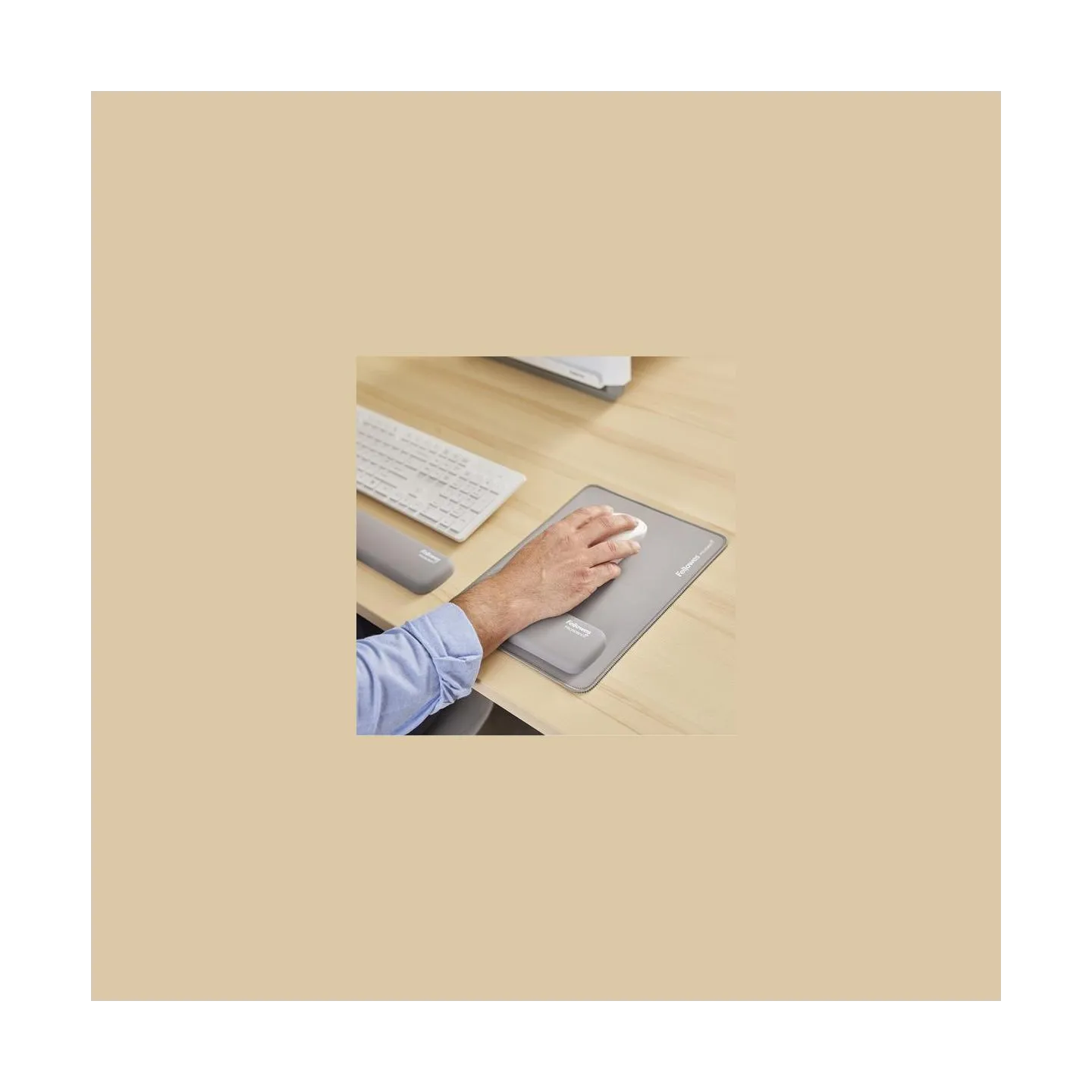 Fellowes | Breyta Palm Wrist Rest | Grey
