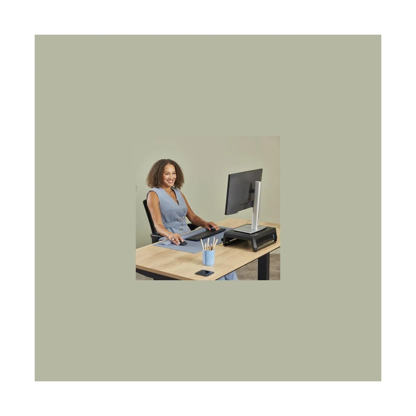 Fellowes | Breyta Palm Wrist Rest | Marine
