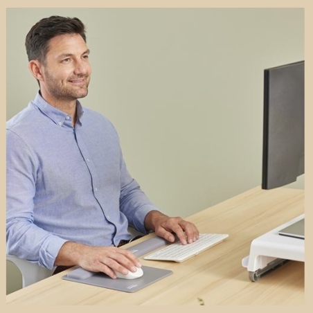 Fellowes | Breyta Compact Keyboard (TKL) Wrist Rest | Grey