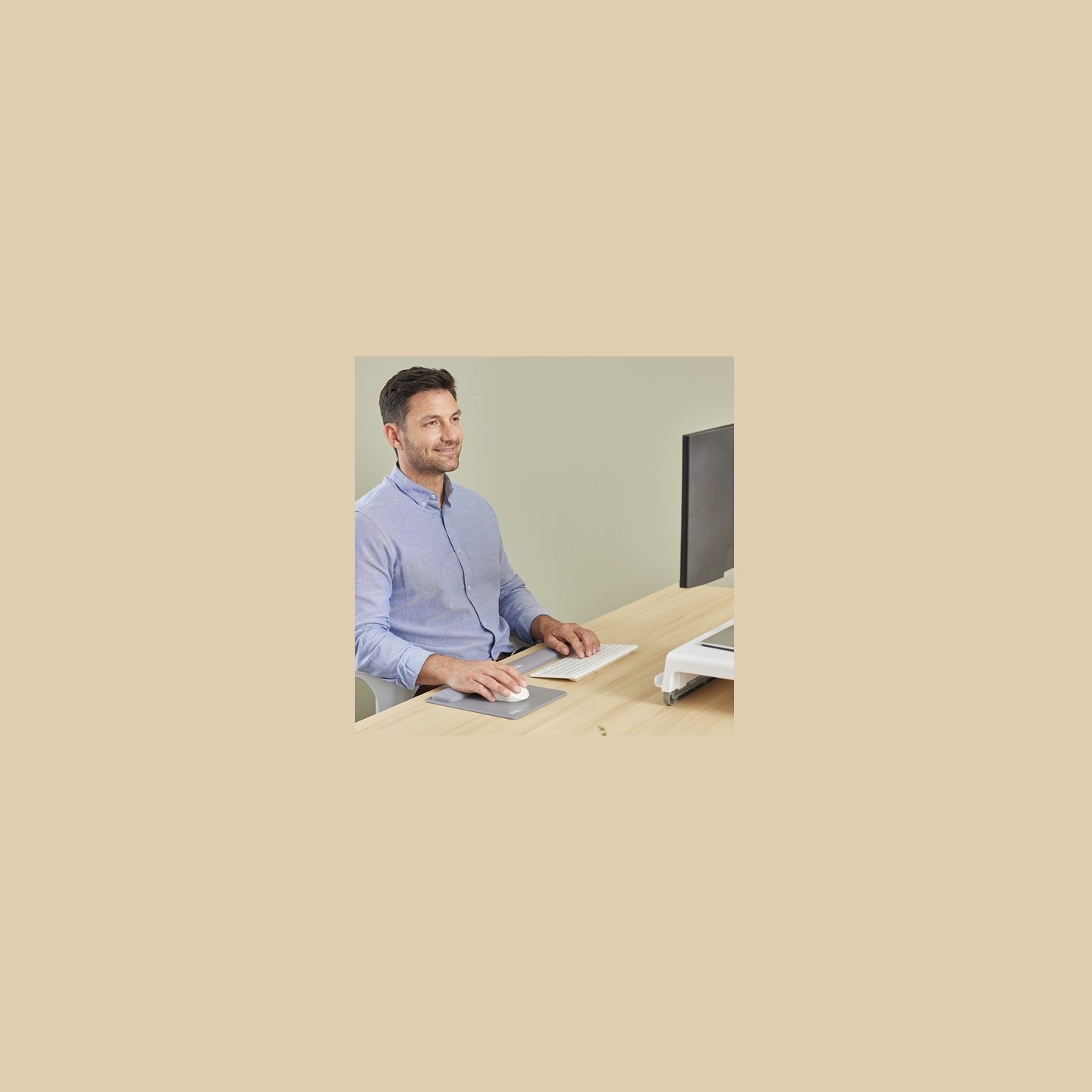 Fellowes | Breyta Compact Keyboard (TKL) Wrist Rest | Grey