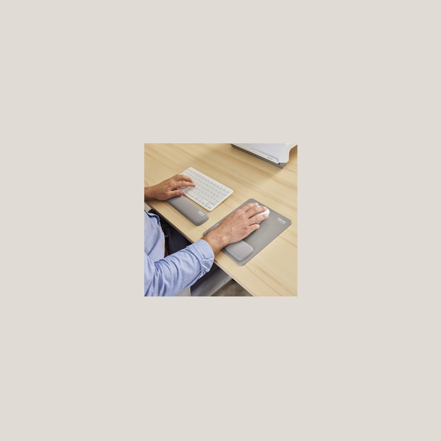 Fellowes | Breyta Compact Keyboard (TKL) Wrist Rest | Grey