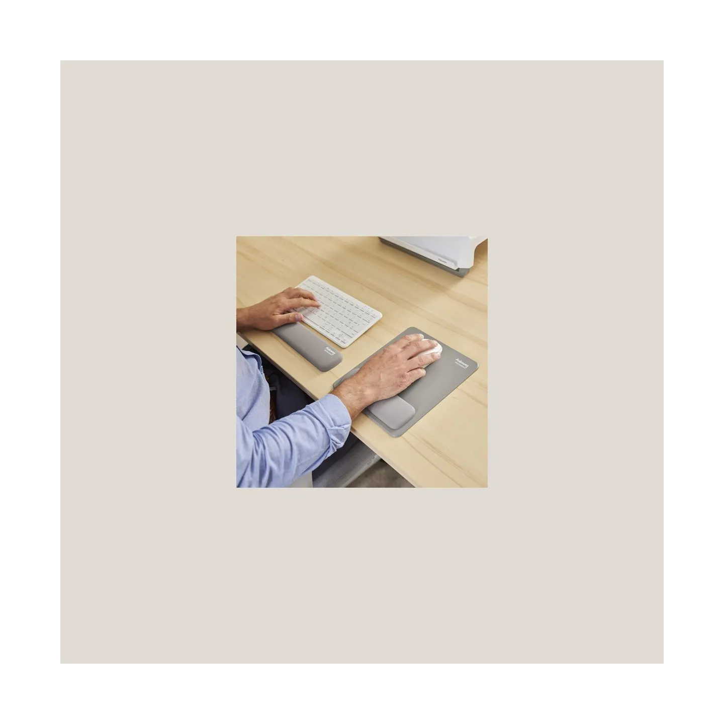 Fellowes | Breyta Compact Keyboard (TKL) Wrist Rest | Grey
