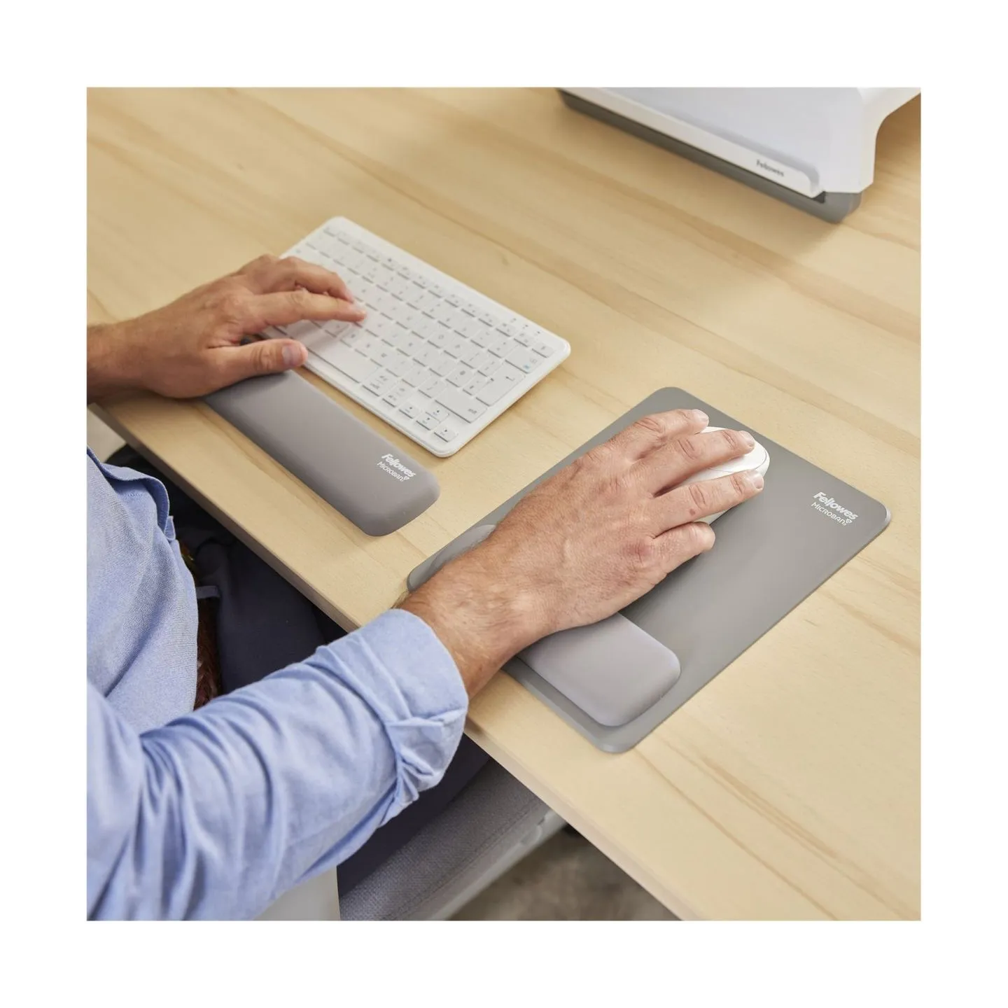 Fellowes | Breyta Compact Keyboard (TKL) Wrist Rest | Grey