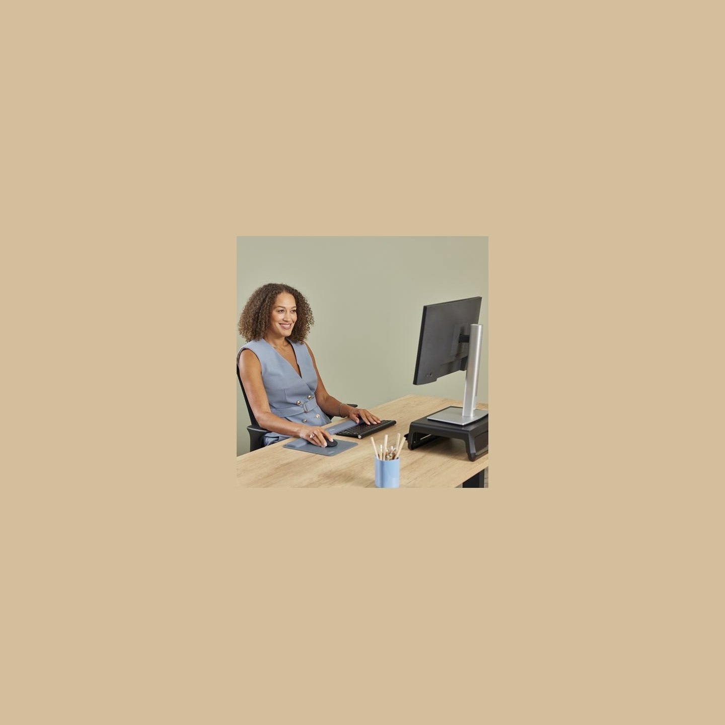 Fellowes | Breyta Compact Keyboard (TKL) Wrist Rest | Marine