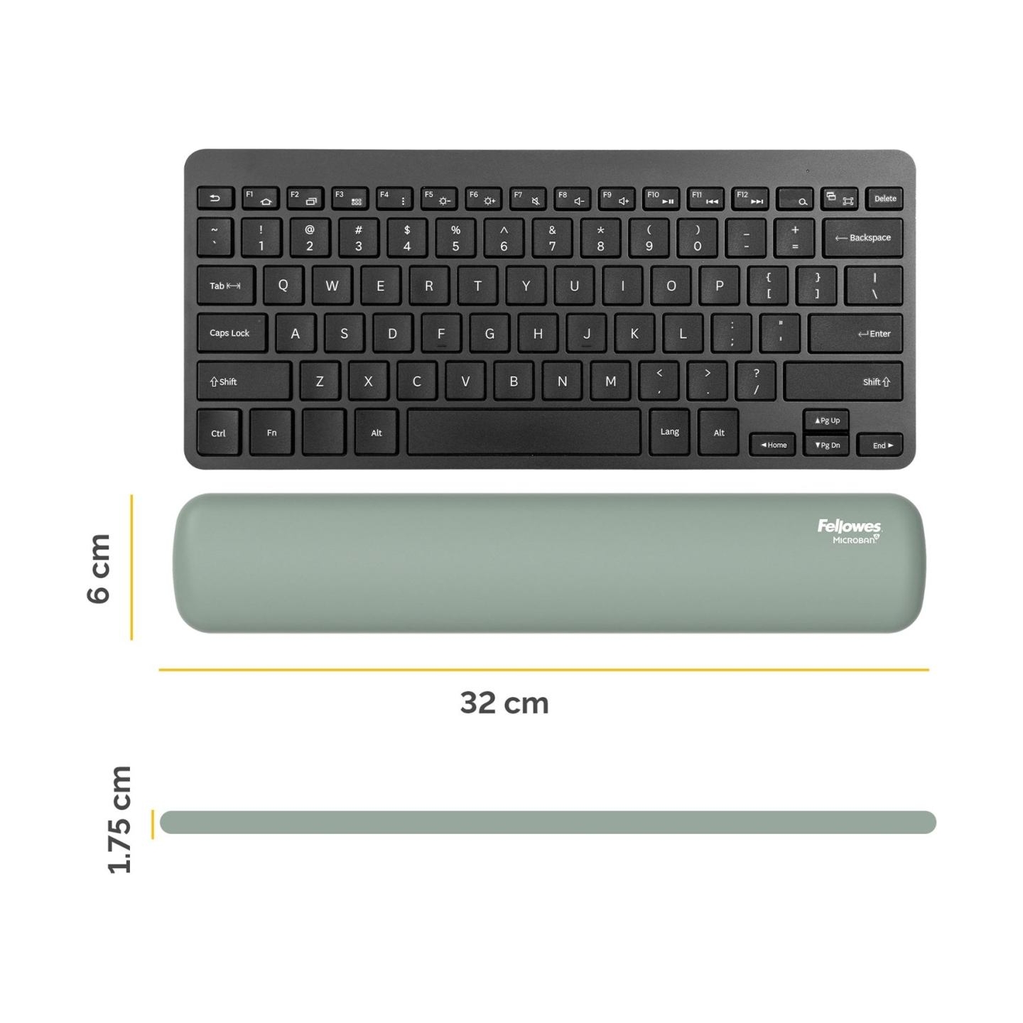 Fellowes | Breyta Compact Keyboard (TKL) Wrist Rest | Sage
