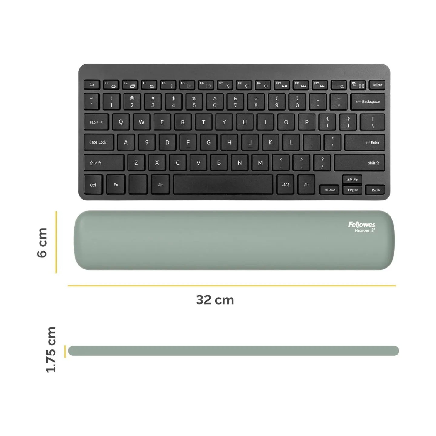 Fellowes | Breyta Compact Keyboard (TKL) Wrist Rest | Sage