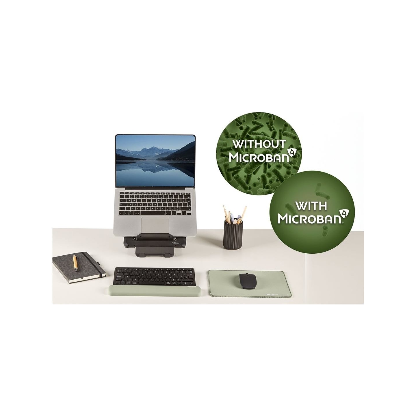 Fellowes | Breyta Compact Keyboard (TKL) Wrist Rest | Sage