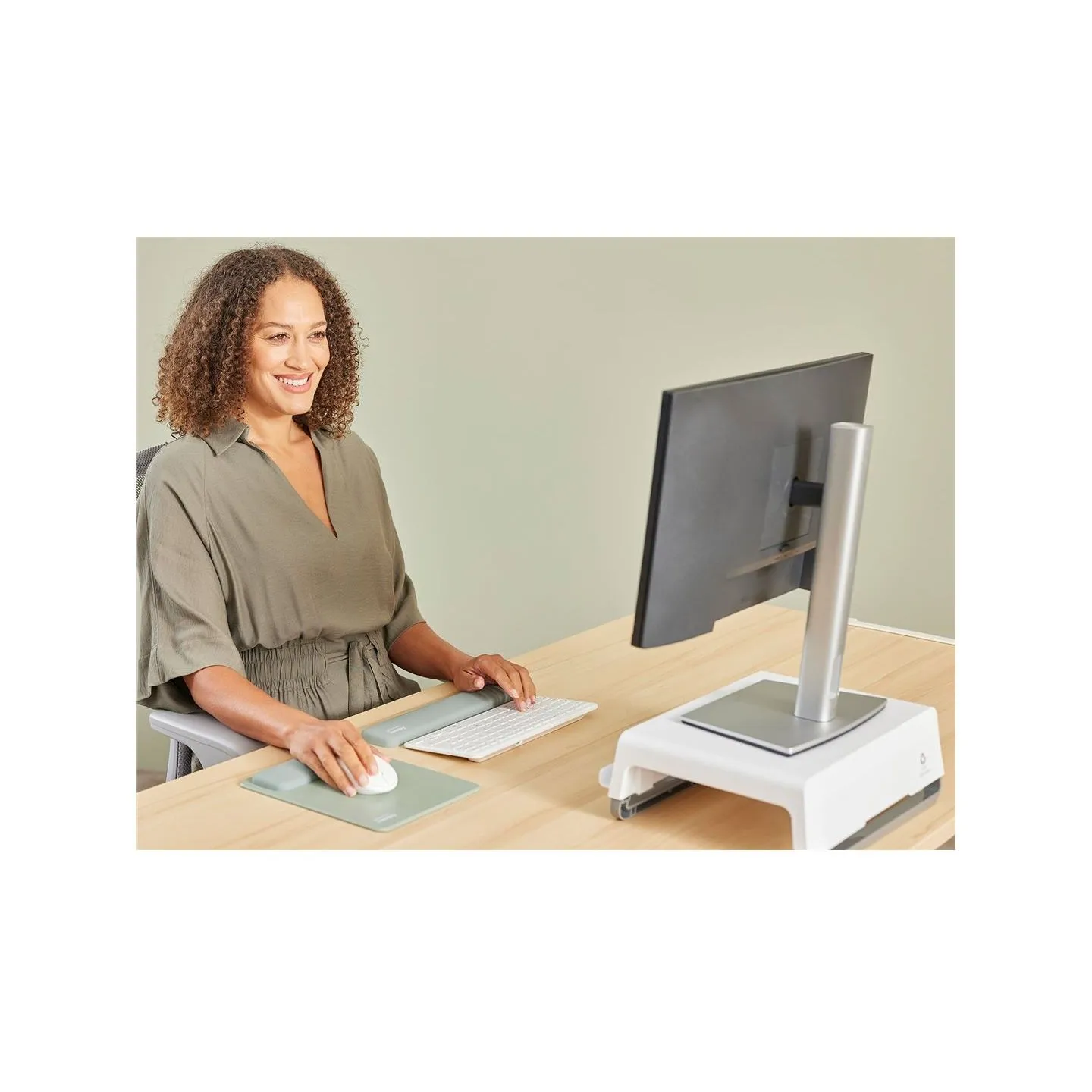 Fellowes | Breyta Compact Keyboard (TKL) Wrist Rest | Sage