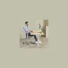 Fellowes KEYBOARD ACC WRIST RESTS/GREY 100142576 FELLOWES