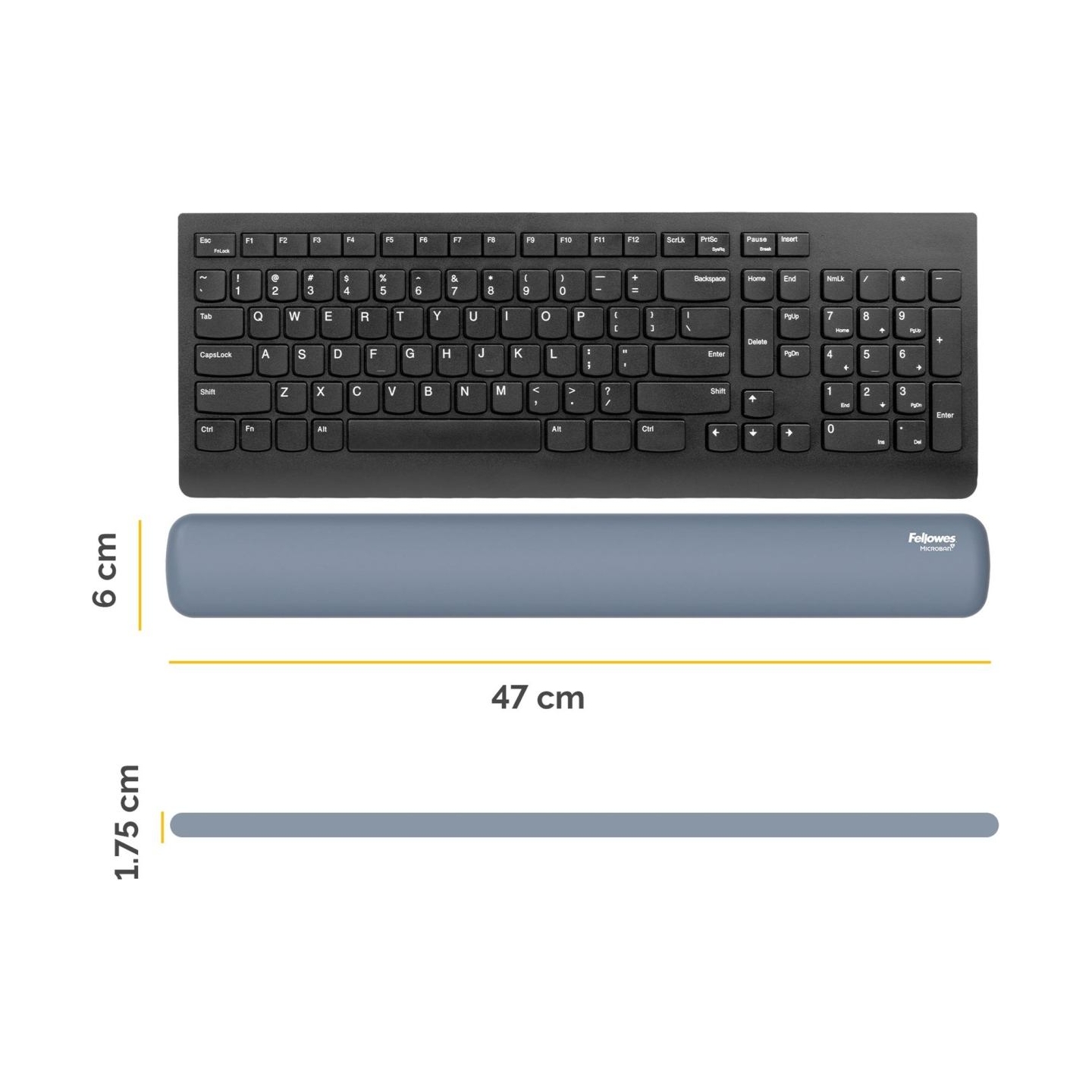 Fellowes KEYBOARD ACC WRIST RESTS/MARINE 100142577 FELLOWES