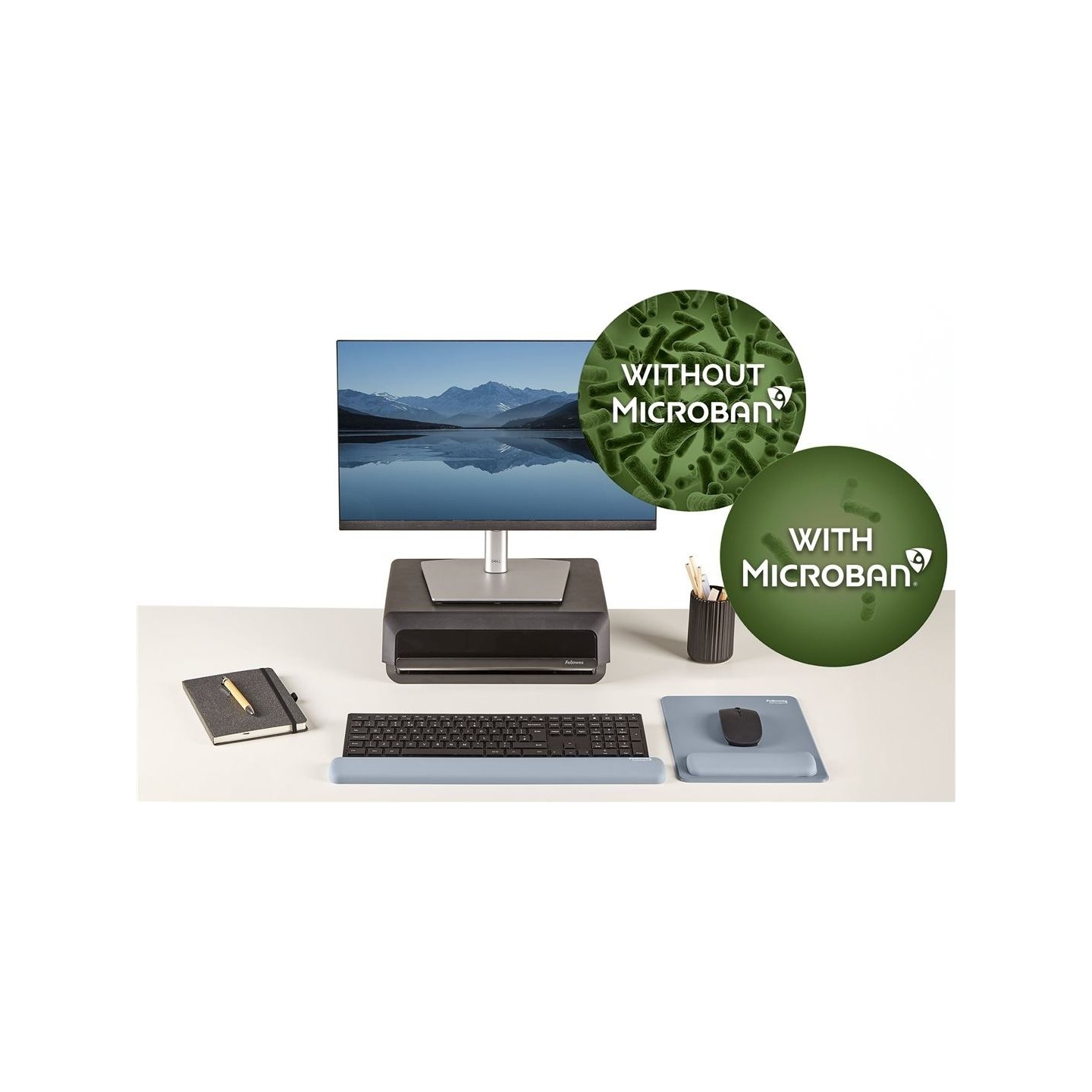 Fellowes KEYBOARD ACC WRIST RESTS/MARINE 100142577 FELLOWES