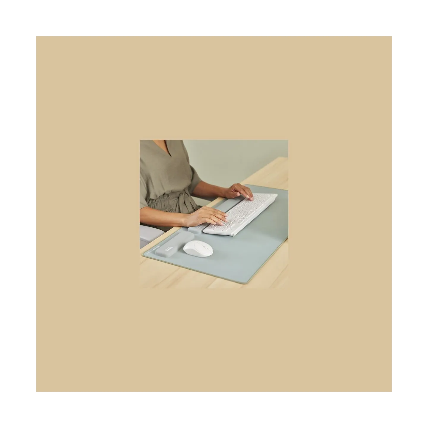 Fellowes KEYBOARD ACC WRIST RESTS/SAGE 100142578 FELLOWES
