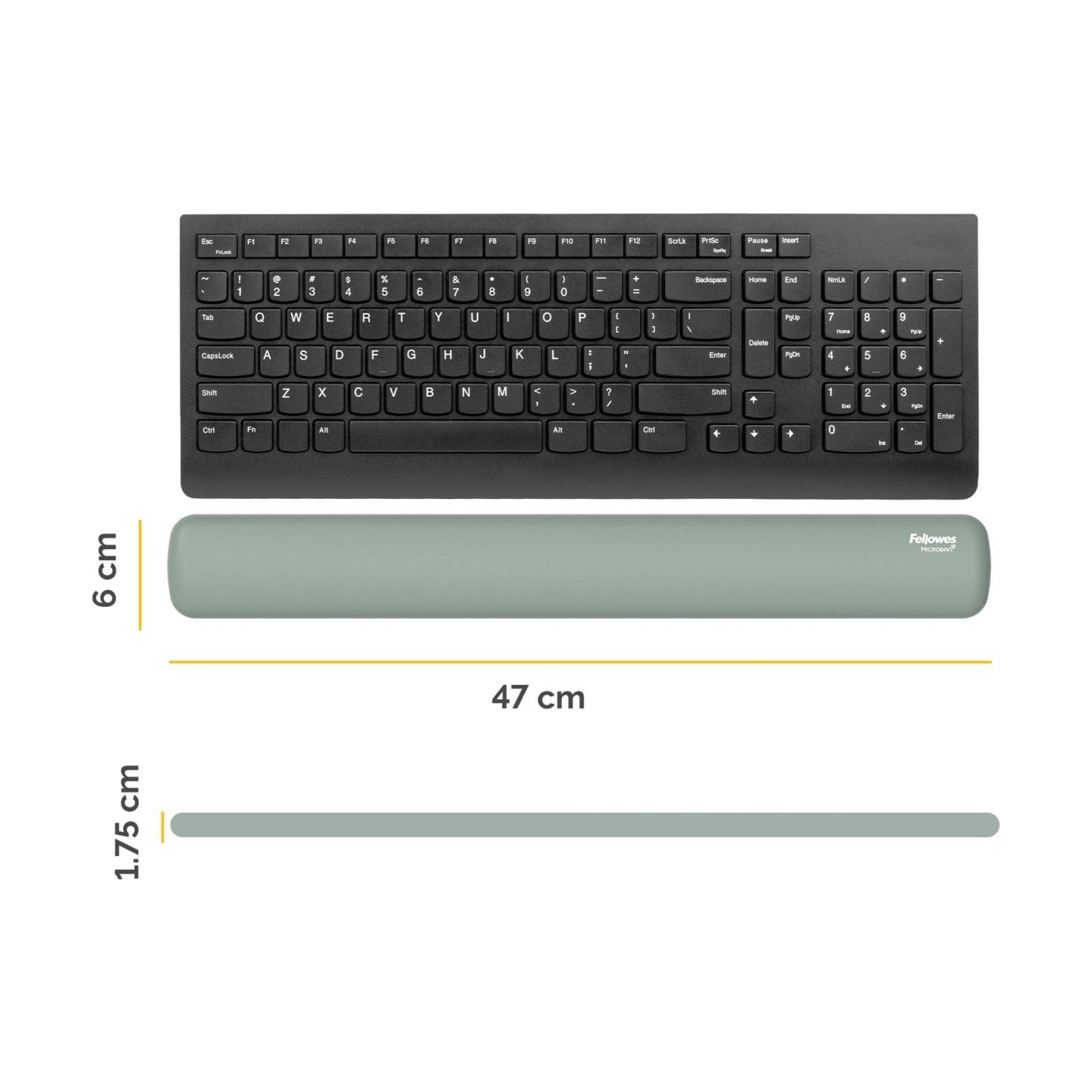 Fellowes | Breyta Keyboard Wrist Rest | Sage