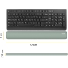 Fellowes KEYBOARD ACC WRIST RESTS/SAGE 100142578 FELLOWES