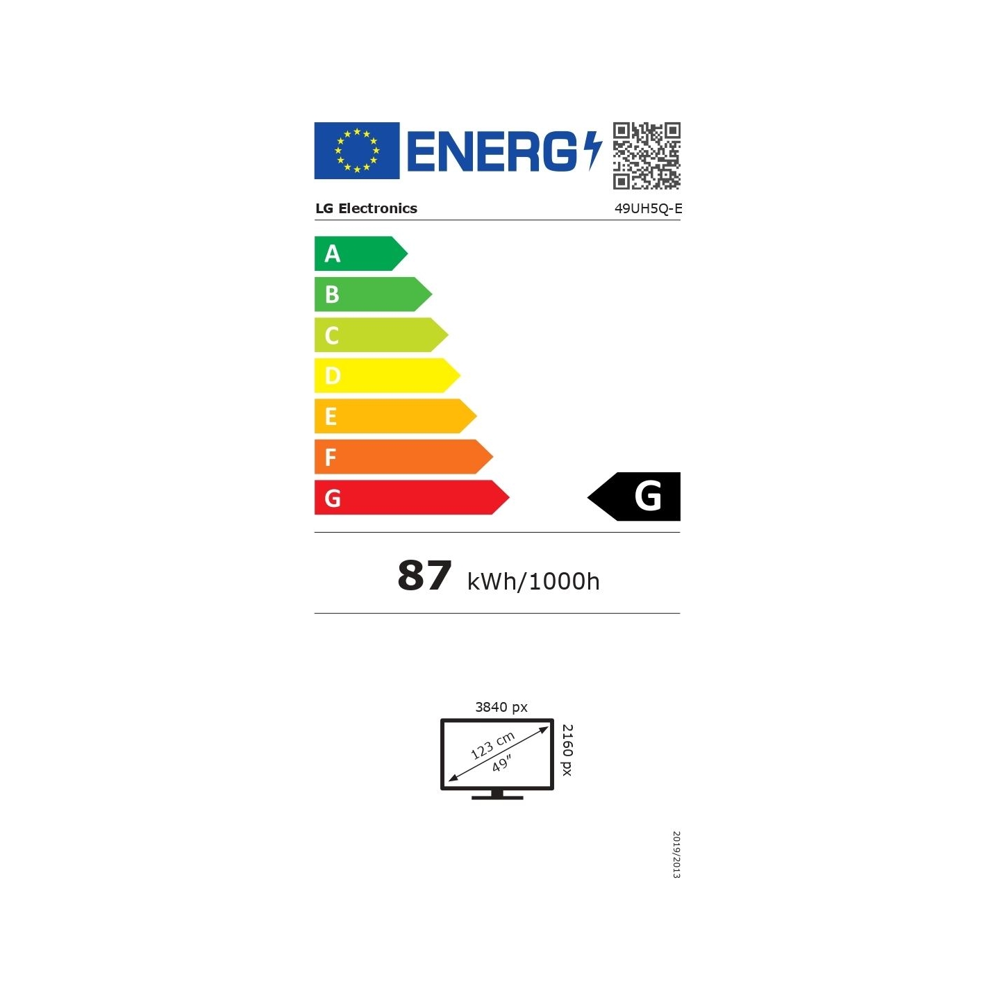 LG 49UH5Q-E | 49 " | 500 cd/m² | Landscape | 24/7 | webOS | Wi-Fi