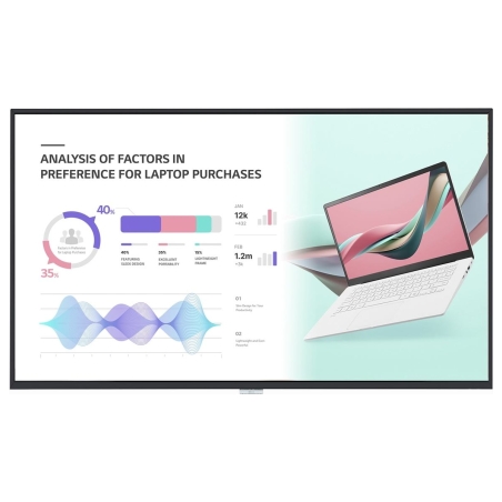 LG | 98UH5J-H.AEU | 98 " | Landscape/Portrait | 24/7 | WebOS | 500 cd/m² | 8 ms | 178 ° | 178 °