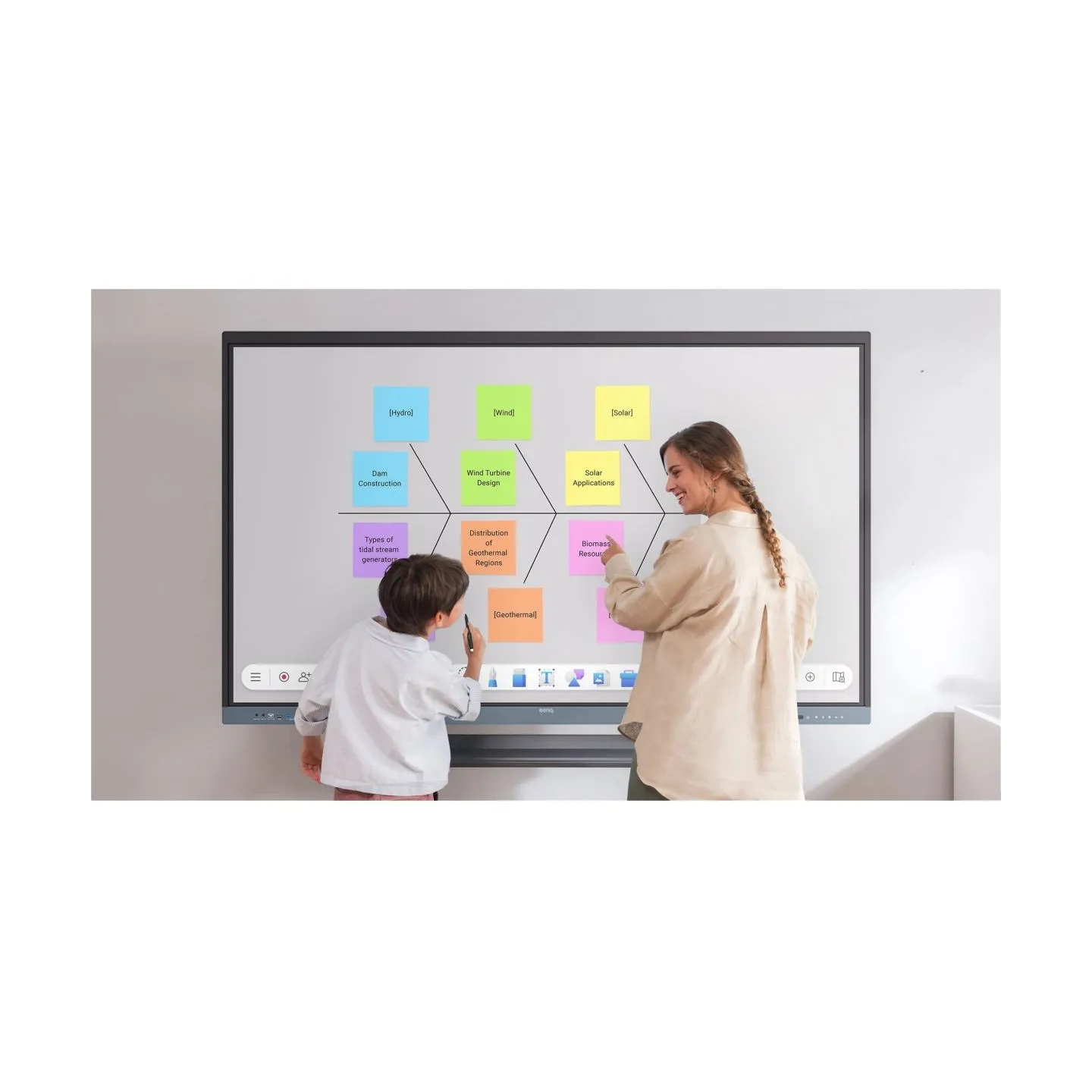 Benq Education Interactive | RE7504 | Precision IR | 75 " | 450 cd/m² | Landscape | 18/7 | Android | A73 × 4 + A53 × 4 | Touchsc
