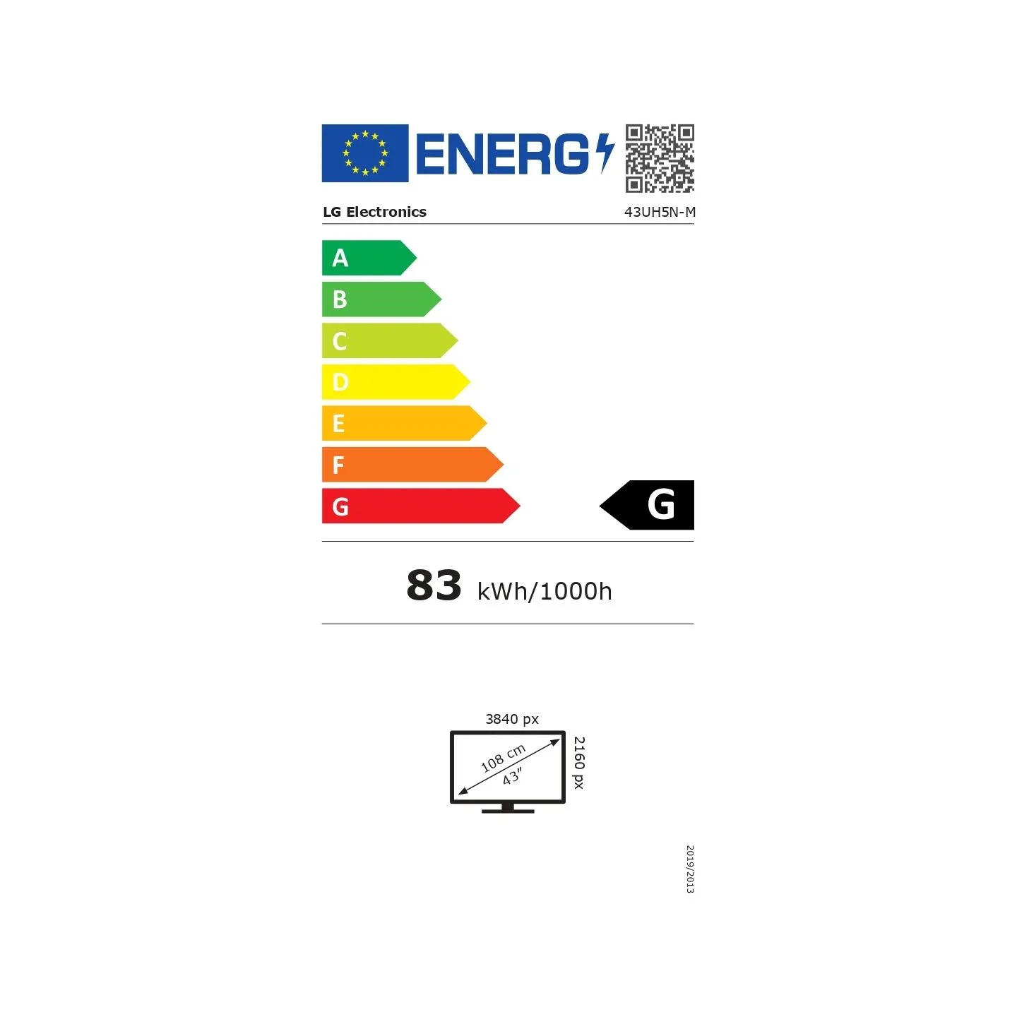 LG 43UH5N-M | 43 " | Landscape/Portrait | 24/7 | webOS | Wi-Fi | 500 cd/m² | 8 ms | 178 ° | 178 °
