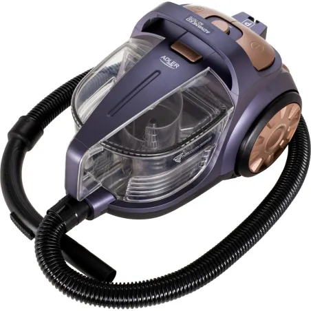 Adler Cyclone Vacuum Cleaner | AD 7076 | Bagless | Power 3000 W | Dust capacity 3.5 L | Violet