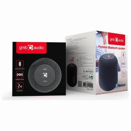 Gembird SPK-BT-15-BK Portable Bluetooth speaker, Wireless, 5 W, 1200 mAh, Black | Gembird