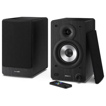 Sharp CP-SS30 Bookshelf Speakers, Black | Sharp | Speakers | CP-SS30(BK) Bookshelf | 60 W | Bluetooth | Wireless connection | Bl