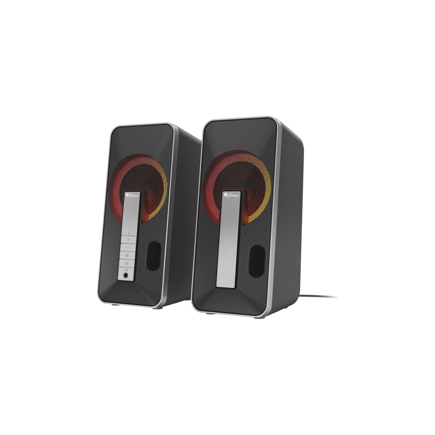 Genesis | Computer Speaker | Helium 100BT RGB | Bluetooth | Silver/Black | Gaming Speakers | Wireless connection