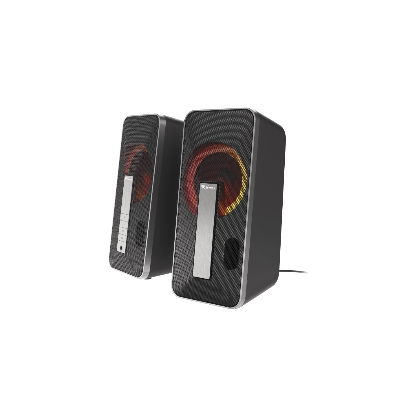 Genesis | Computer Speaker | Helium 100BT RGB | Bluetooth | Silver/Black | Gaming Speakers | Wireless connection