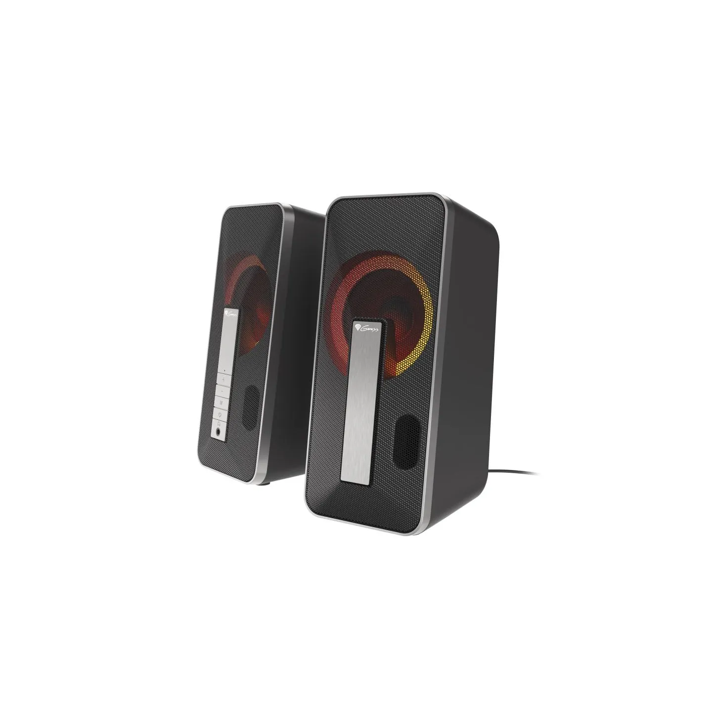 Genesis | Computer Speaker | Helium 100BT RGB | Bluetooth | Silver/Black | Gaming Speakers | Wireless connection