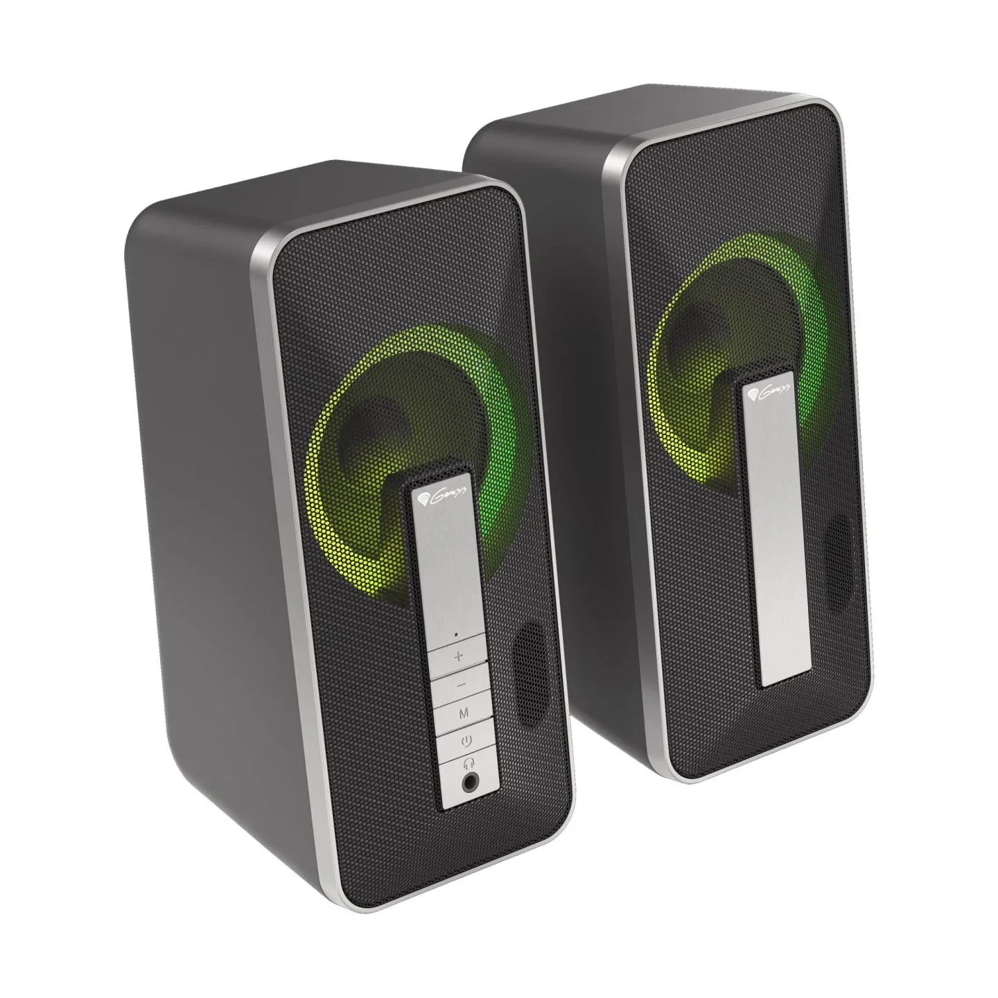 Genesis | Computer Speaker | Helium 100BT RGB | Bluetooth | Silver/Black | Gaming Speakers | Wireless connection