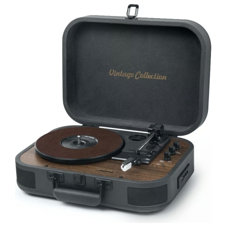 Muse Turntable Stereo System with Bluetooth Out | MT-207 DGB | 2x5 W | Bluetooth | Black/Brown