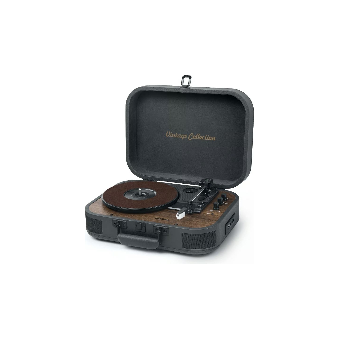 Muse Turntable Stereo System with Bluetooth Out | MT-207 DGB | 2x5 W | Bluetooth | Black/Brown