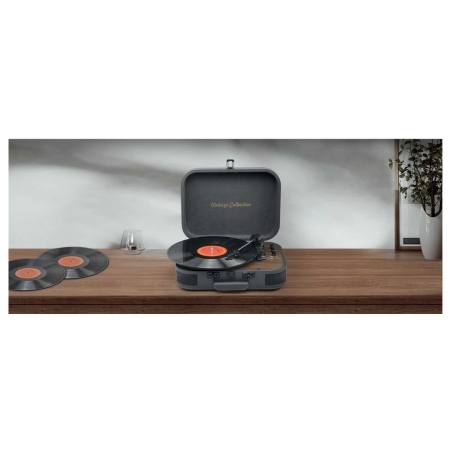 Muse Turntable Stereo System with Bluetooth Out | MT-207 DGB | 2x5 W | Bluetooth | Black/Brown