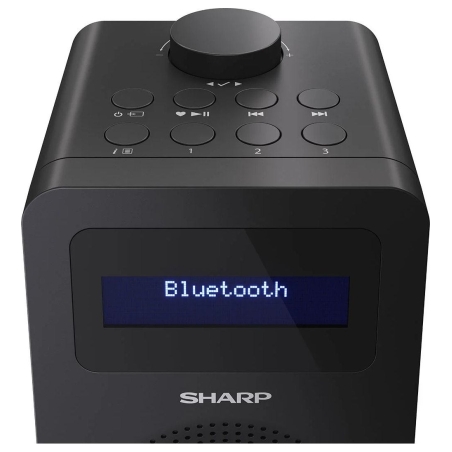 Sharp DR-430(BK) Digital Radio, FM/DAB/DAB+, Bluetooth 5.0, Midnight Black | Sharp | Digital Radio | DR-430(BK) | Bluetooth | Mi