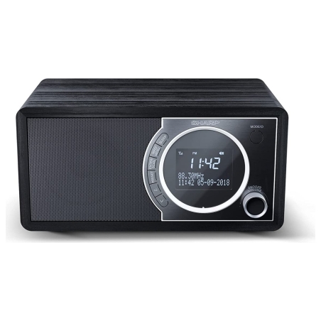 Sharp DR-450(BK) Digital Radio, FM/DAB/DAB+, Bluetooth 4.2, Alarm function, Midnight Black | Sharp | Digital Radio | DR-450(BK) 